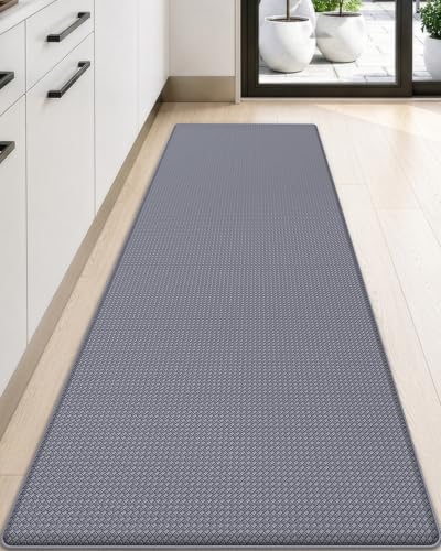 DEXI Kitchen Floor Mats Cushioned Anti Fatigue, 23x59 Standing Runner Rug - color: Grey, size: 59"l X 23"w X 0.4"th