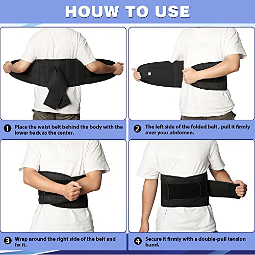 Back Brace for Lower Back Pain - Lumbar Support Belt for Women & Men - Relief Back Pain, Relief for Herniated Disc, Sciatica, Scoliosis 3XL/4XL(45"-53")