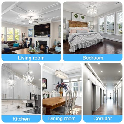 Dimmable E12 LED Bulbs 120W 150W Equivalent, C7 1500LM 6000K Daylight White - color: Daylight White 6000k