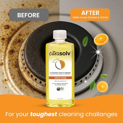 Citra Solv Concentrated Citrus Cleaner & Degreaser, 16 fl oz, 12 Pack - size: 16 Fl Oz (Pack of 12)