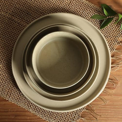 Gibson Elite Tatum Premium Porcelain Matte Reactive Glaze 16-Piece (Service for 4) Plates and Bolws Stackable Dishes Ceramic Dinnerware - Green - color: Green (Tatum)