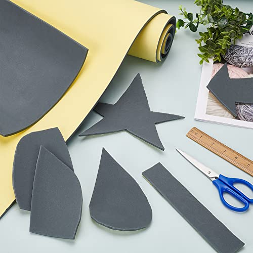 BENECREAT 78.7x11.8 5mm Thick Self-Adhesive EVA Foam Roll for Furniture Protecting, Gap Filling, Costumes and Other Craft Project - color: Gray - 5mm Thick, size: 5mm Thick