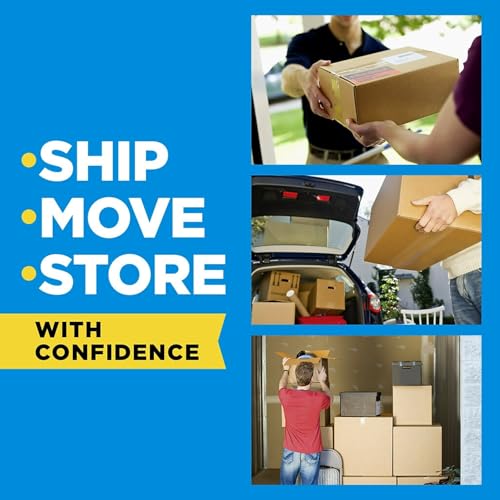 Scotch Heavy Duty Shipping Packing Tape, Clear, Shipping and Packaging Supplies, 1.88 in. x 54.6 yd., 4 Tape Rolls with 4 Dispensers (Pack of 6) - size: 4 Rolls (Pack of 6)