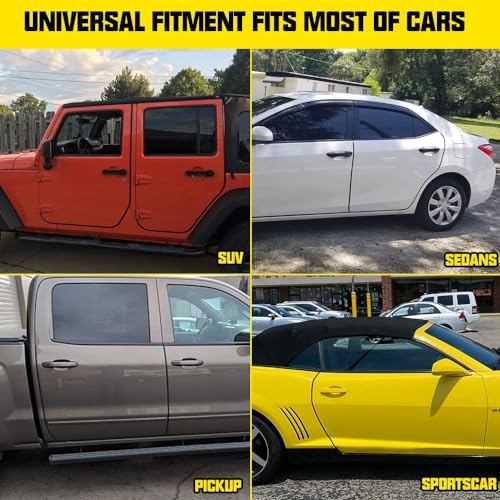 Winunite 98.4ft (30m) No Glue Car Door Edge Guards Black - color: black, size: 98.4 ft