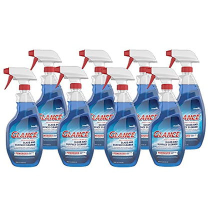 Glance Diversey Powerized Glass Cleaner, Ready to Use, 32 oz, 8 Pack