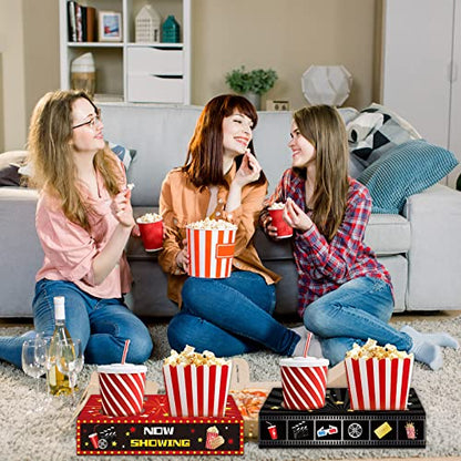 OBUSATT 32Pcs Movie Party Supplies Movie Night Snack Trays - style: Movie Night
