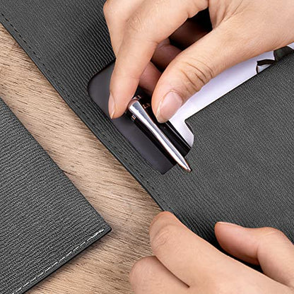 VANRA 1 Piece PU Leather Envelope File Folders Holder A4 Paper Organizer - color: Black