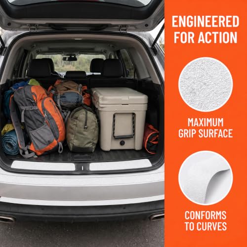 Car Door Edge Guard Sill Protector, 16FT x 2.7", Non-Slip, White - color: White