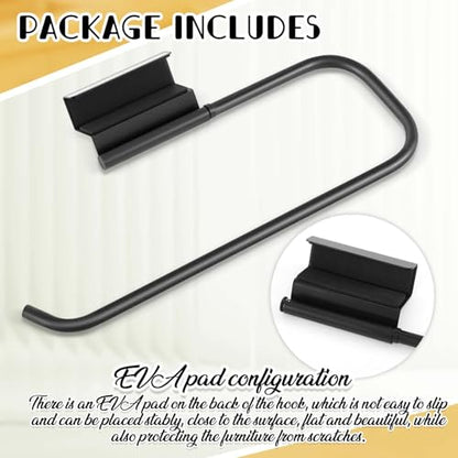 Yaocom 12.4 Inches Cabinet Door Paper Towel Holder, Black - color: Black