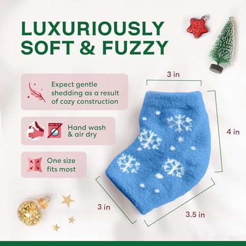 Dr. Frederick's Original Fuzzy Heel Socks (Christmas Edition) - color: Christmas Edition