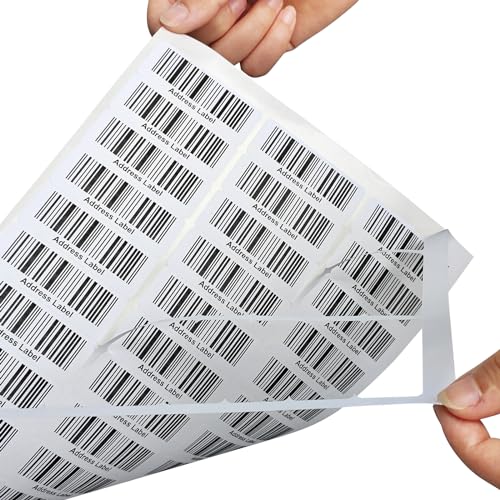 (7500 Pcs/250 Sheets) A4 30 Up Shipping Address Labels, 30 Per Page,1" x2-5/8 Mailing Label, 30-UP White Shipping Labels for Inkjet or Laser Printer, - color: 30 Up - 7500 Labels