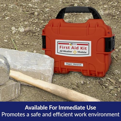 MFASCO All Weather Waterproof First Aid Kit with Wound Care & Burn Supplies