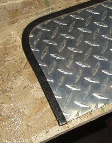 Flexible PVC Plastic Edge Trim - 1/16 Edge, 3/8 Leg Length Protector for Sharp & Rough Surfaces - Double Gripping - 25 Feet Length (7.65 M) - Fits Home, Boats, Car, Machinery - size: 25 Feet