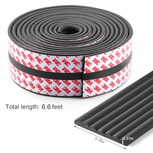Baby Proofing Edge Protector 6.6 feet with 3M Strong Adhesive Pre-Taped, Baby Proof Padding Extra Wide Edge Safety Guards for Sharp Edges, Table, Desk- Black - color: Black- 6.6 Feet