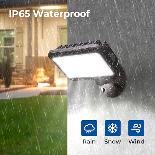 CINOTON 20W 2800LM LED Flood Lights Outdoor, 5000K, UL Listed, 2 Pack - size: 2 Pack, style: 20W-5000K