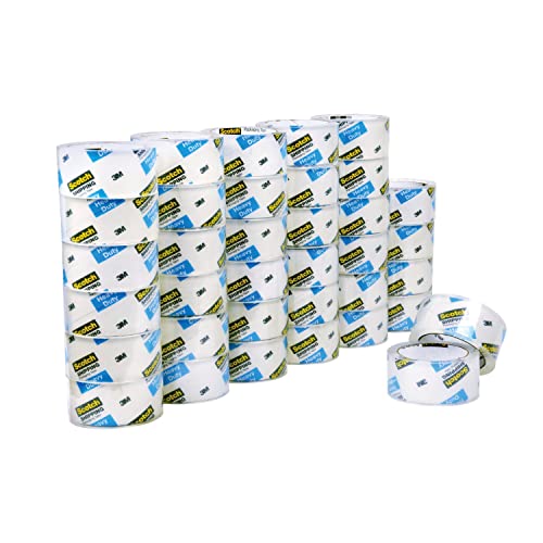 Scotch Heavy Duty Shipping Packing Tape, Clear, Shipping and Packaging Supplies, 1.88 in. x 54.6 yd., 36 Refill Tape Rolls