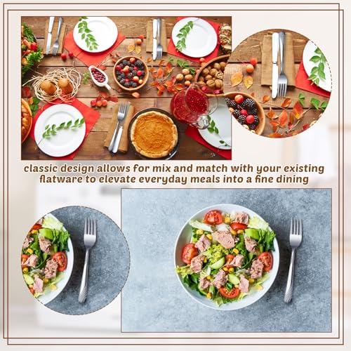 Minatee 100 Pcs Metal Dinner Forks Bulk, 6.9 Inches Stainless Steel Forks