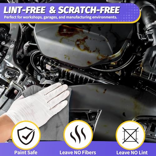 Microfiber Cleaning Cloth, 200 Pack Grey Cleaning Rags Microfiber Towel Bulk Absorbent Lint-Free Wash Cloths, All-Purpose Towels for Cars, Shop, Automotive, Garage, Home & Kitchen - color: Grey, size: 200 Pack