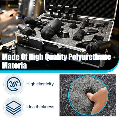 2 PCS Polyethylene Foam Block 12 x 10 x 3.5 In Black Packing Sheet,Thick Foam Padding Cuttable Foam Inserts for Crafts,Cases and Boxes Packing,Black