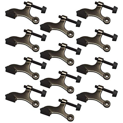 Nuk3y Hinge Pin Heavy Duty Adjustable Door Stop (12 Pack, Oil Rubbed Bronze) - color: Oil Rubbed Bronze, size: 12 Pack