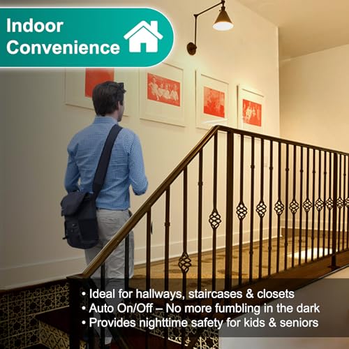DiCUNO PIR Motion Sensor Light Bulbs, 12W, Warm White 2700K, 2-Pack - color: Warm White 2700k