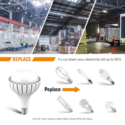 E39 Mogul Base LED Bulb, 6500K Daylight, 100W Super Bright LED Bulb