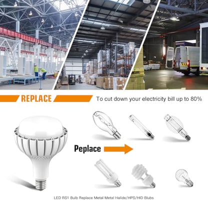 E39 Mogul Base LED Bulb, 6500K Daylight, 100W Super Bright LED Bulb