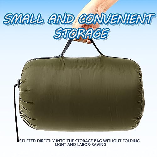Preboun Thermal Poncho Wearable Hooded Blanket Winter Poncho Wearable Sleeping Bag Water Resistant Windproof for Men Women - color: Green, Navy Blue