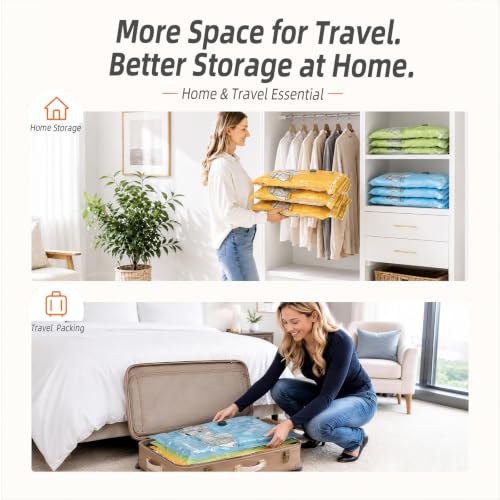 HOUSE DAY 15 Pack Vacuum Storage Bags for Travel with Cordless Pump & Scale - size: 15 Combo-Cordless PUMP
