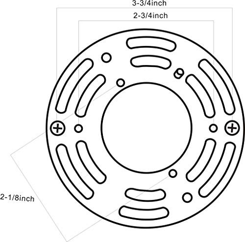 CLOUDY BAY LED Flush Mount Ceiling Spot Light,CRI90+ 8W 600lm 3000K Warm White Dimmable,Adjustable Tilt Angle Ceiling Light Fixture,White Finish - color: White | 3000K