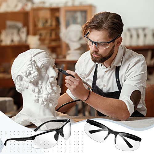 Kathfly 36pcs Safety Glasses Work Scratch Resistant Glasses,White - color: White