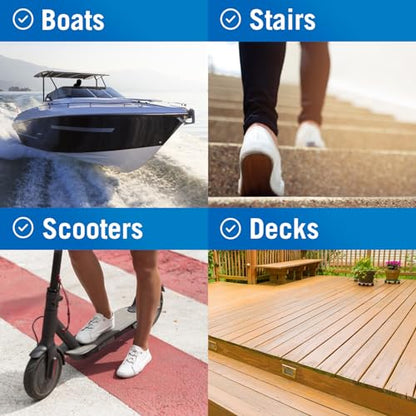 Anti Slip Tape for Outdoor Stair Treads, Non-Skid Grip for Stairs - color: Clear