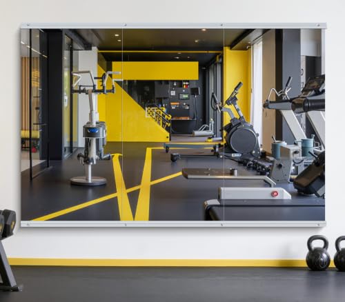 48x24 in Home Gym Mirrors, 3-Pack,Frameless,Wall Mounted - size: 48"x24"x3PCS