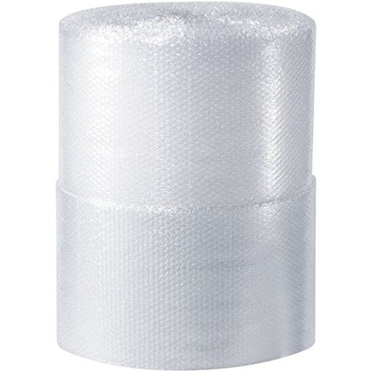 BOX USA Bubble Cushioning Wrap Roll, 24 Inch x 125 Feet, 1/2" Large Bubble, Perforated Every 12 Inches, Ships Parcel, for Packing, Shipping and Moving (2 Rolls)