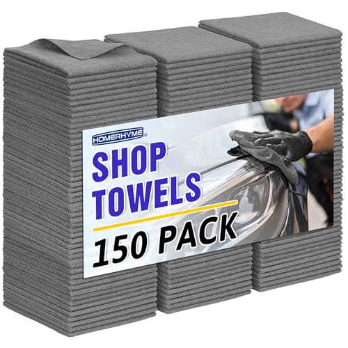 Microfiber Cleaning Cloth,150 Pack Grey Cleaning Rags - color: Grey, size: 150 Pack