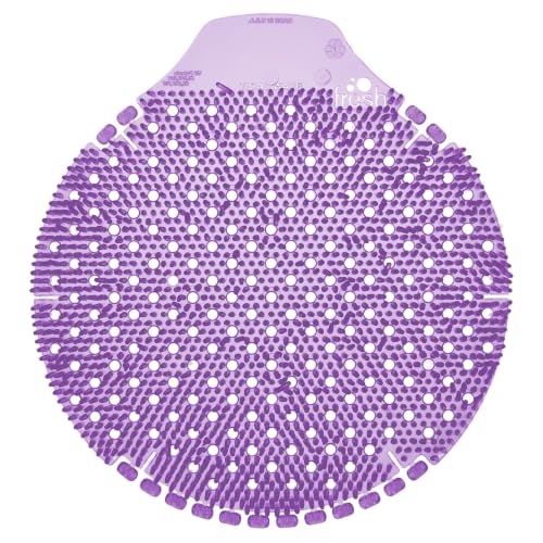 Fresh Products Tidal Wave Urinal Screen Reduce Urine Splash Easy Installation Freshens for 60 Days Long Lasting Fragrance Fabulous Purple Made in USA 6pk Urinal Screens