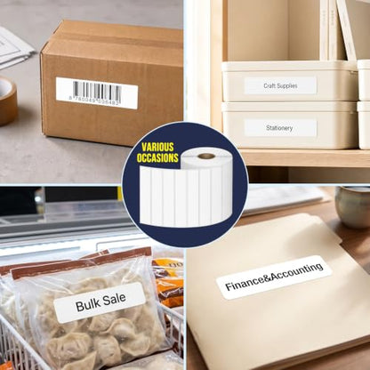 LLIKED 4"x1" Thermal Label, 16800 Strong Adhesive Shipping Labels - size: 4"x1"-12 Rolls