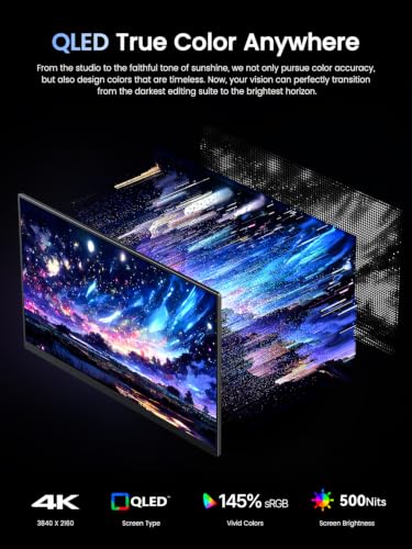UPERFECT Portable Monitor 4K 120HZ QLED 17.3", 0.1ms Gaming Monitor - size: 17.3"