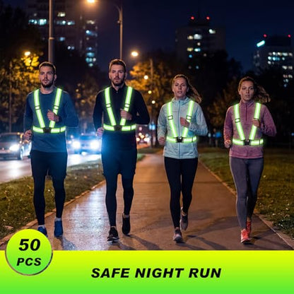 Hercicy Reflective Vest High Visibility Safety Vests Bulk - color: Green
