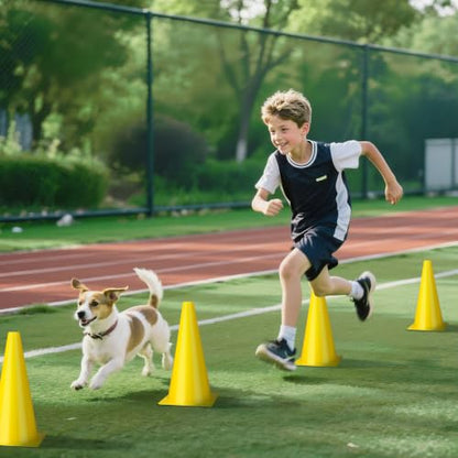 12 Inch Traffic Cones,12pcs Training Sports Cones,Parking Cones - color: yellow