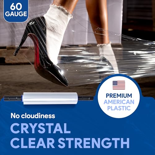 International Plastics Co. 15'' Stretch Wrap with Rotating Handles - size: 1 Pack, style: Extended Handles