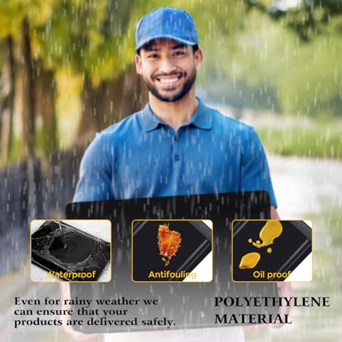 Metronic 25Pcs Poly Mailers 17.7x22 Inch Large Shipping Bags for Clothes - color: Black, size: 17.7x22 25PC