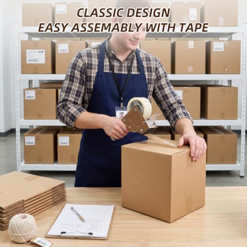 ZBEIVAN Shipping Boxes Mailers Assorted Sizes 8x8x8, 6x6x6 inches Corrugated Cardboard Small Packing Kraft Moving Mailing Box, Pack of 30 - size: 8X8X8&6X6X6 inch