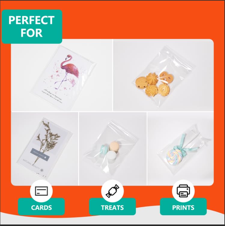 iMailer 500 Pcs 10" x 13" Clear Plastic Cellophane Bags - size: 10x13 Inch (Pack of 500)