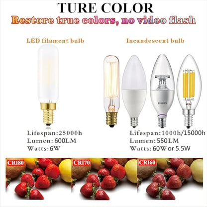 Frosted E12 Led Bulb Dimmable 6W Candelabra Led Bulbs 4000K Daylight T6 - color: 6w=60w Daylight 4000k