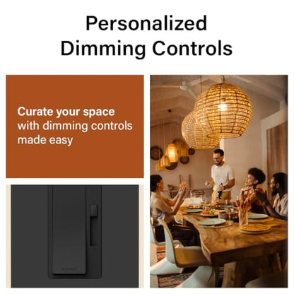 Legrand Radiant 150W LED Dimmer Light Switch 3-Way Rocker Black 1 Pack - color: Black