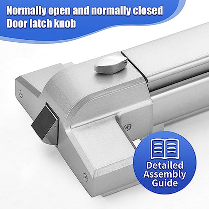 31" Push Bar Panic Exit Device,Aluminum - color: No handle