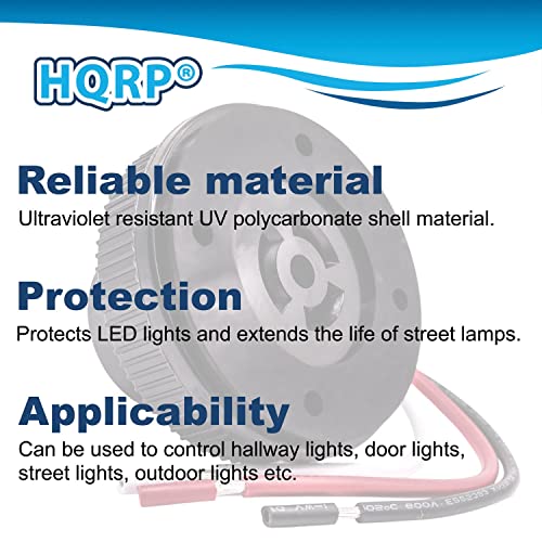 HQRP Photocell Sensor w/Receptacle, Outdoor Switch w/Socket, Dusk to Dawn Photoelectric Control Twist Lock Plug w/Base for Led Barn, Door, Street, Parking Lot Lights - size: Sensor w/ Receptacle