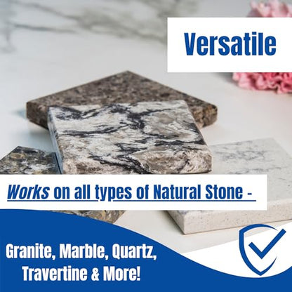 Black Diamond Stoneworks Granite Plus 2-in-1 Cleaner & Sealer, pH Neutral, Streak-Free Stone Cleaner for Granite, Marble, Quartz, Travertine & Limestone Countertops, Ready to Use, 32 Fl Oz (Pack of 2) - size: 32 Fl Oz (Pack of 2)