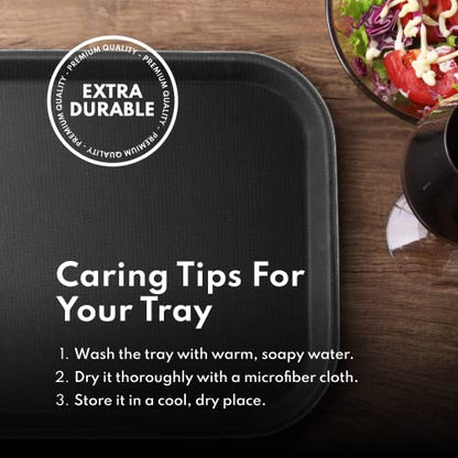 New Star Foodservice Restaurant Grade Non-Slip Tray, Black, 16x22-Inch - color: Black, size: 16-Inch x 22-Inch